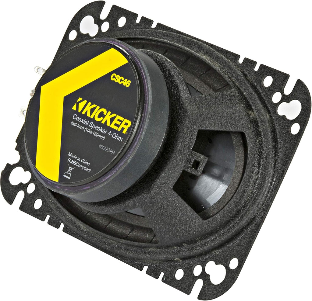 4 x 6 150 Watt 4 Ohm 2-Way Coaxial Speakers with Polypropylene Cone Q793921