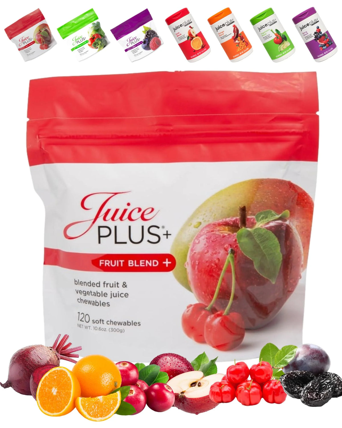 Red Orange Yellow Fruit Chewable Gummy 120 Count Q71466