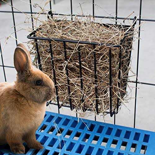 2PCS Rabbit Hay Feeder with Metal Frame H238685