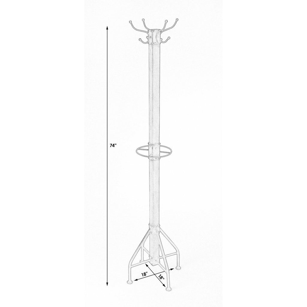 Wood & Antique Gold Coat Rack Tree K734099