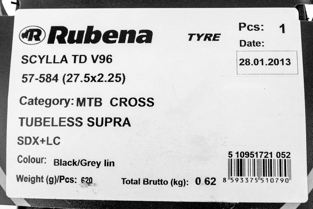 Tubeless Folding Tire, 27.5 x 2.25-Inch, Grey/Black A908443