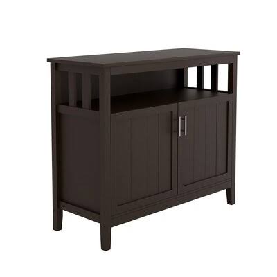 Brown Double Door Storage Accent Cabinet X982618