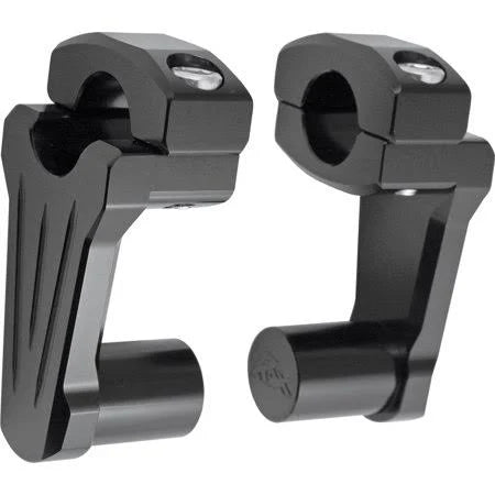 Pivoting Handlebar Riser Black 1 inch 2 inch Rise C1917
