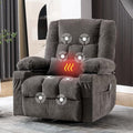 Oversized Swivel Rocker Recliner Chair with Massage and Heat P1279