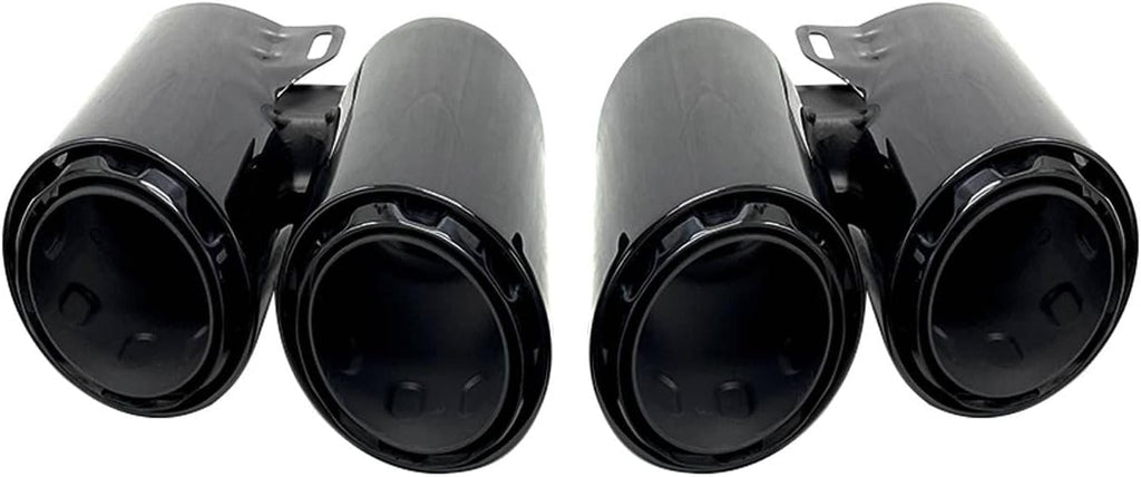2 pcs Stainless Steel Muffler Tail Tip Exhaust Pipe T1386