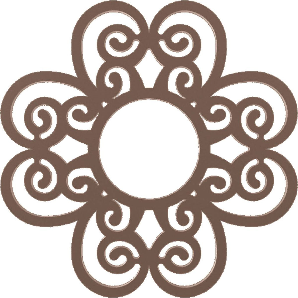 Copper PVC Pierced Ceiling Medallion U7572