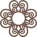 Copper PVC Pierced Ceiling Medallion U7572