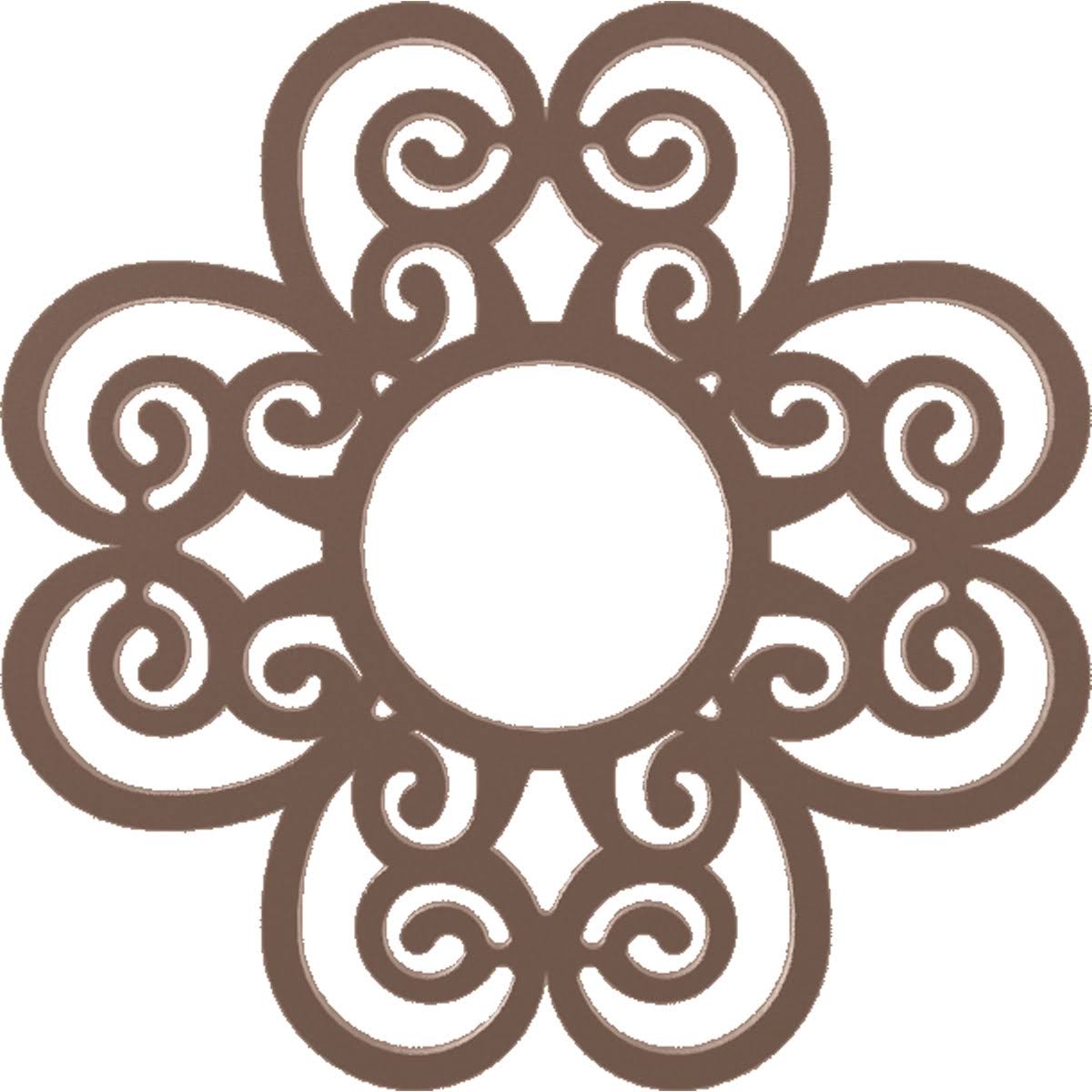 Copper PVC Pierced Ceiling Medallion U7572