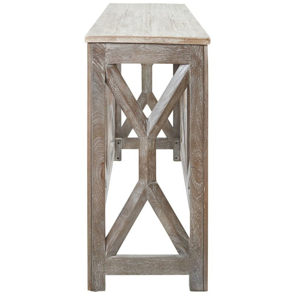 Antique Gray Console Table U8202