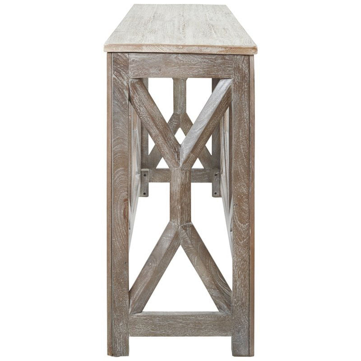 Antique Gray Console Table U8202