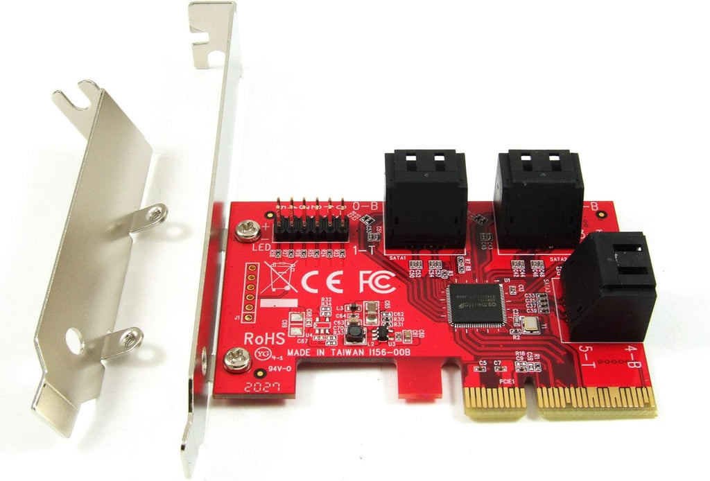 6-Port SATA 6G PCI Express x4 Host Adapter Card M717