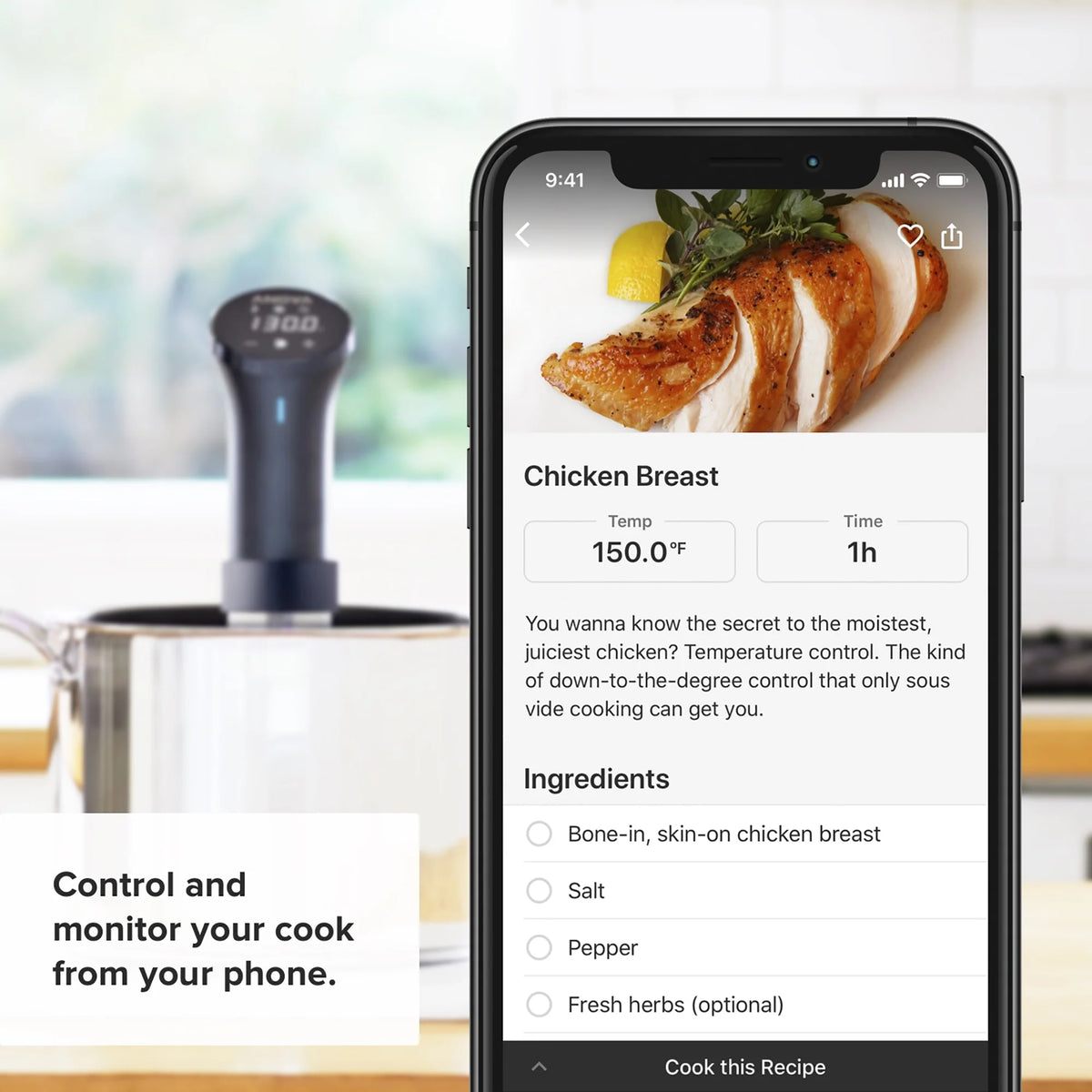 Sous Vide Cooker Wifi 1000W Z612