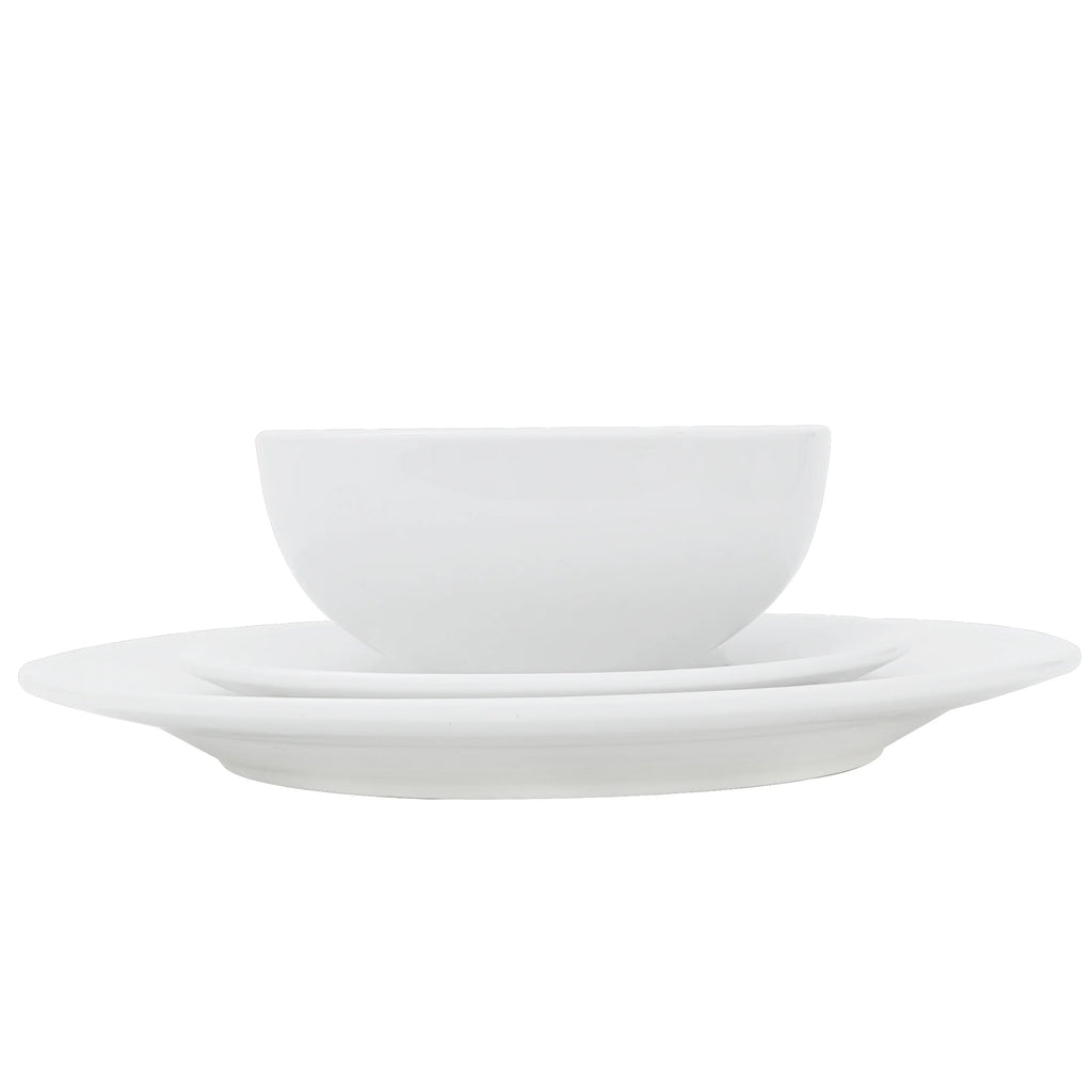White 18 Pc Dinnerware Set for 6 X45627