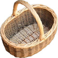 Mini Green Willow Wicker Shopping Basket S896091