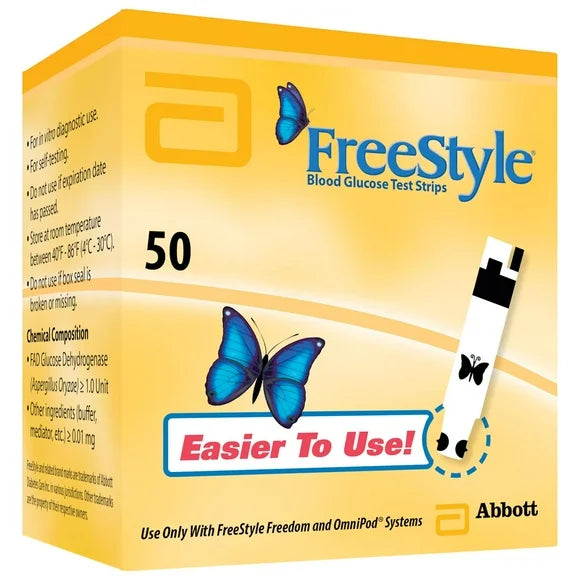 Blood Glucose Test Strips, 50 Count F8134