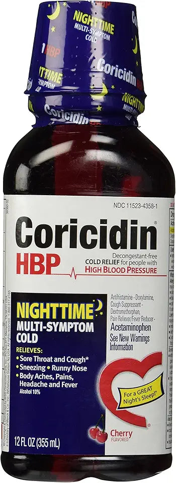 Nighttime Multi-Symptom Cold Liquid Cherry 12 oz D560