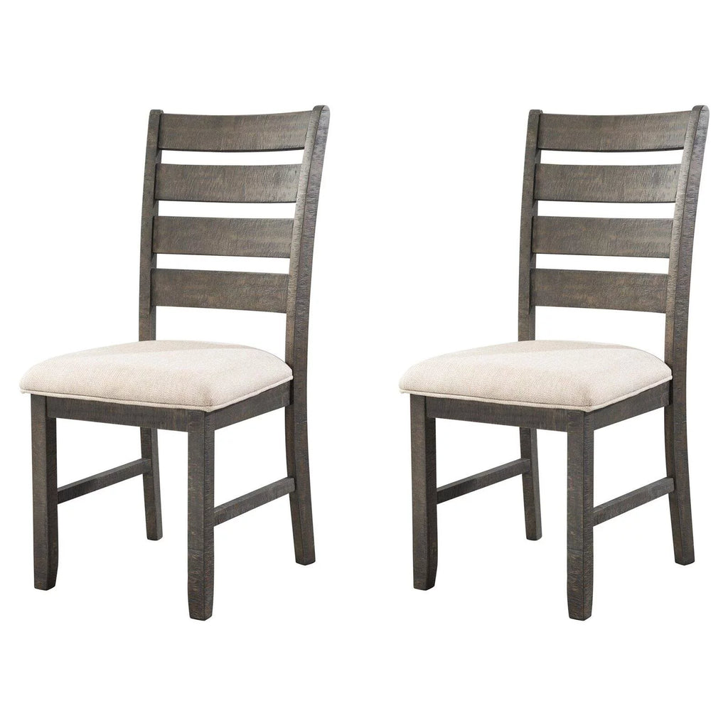7 Piece Dining Set in Dark Walnut S466