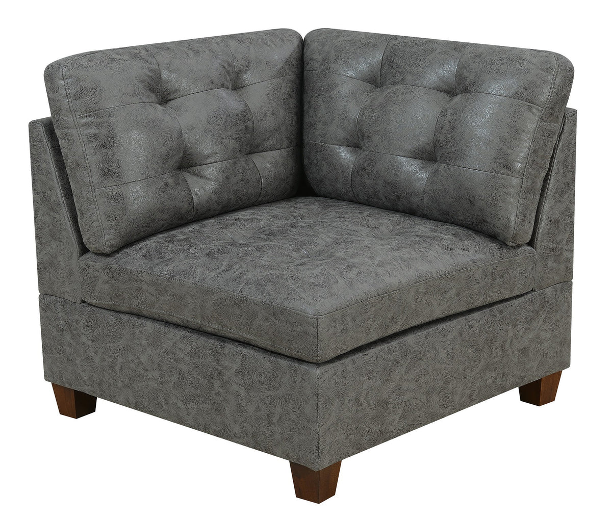 Antique Grey 6Pc Leatherette Modular Sofa Set O2467
