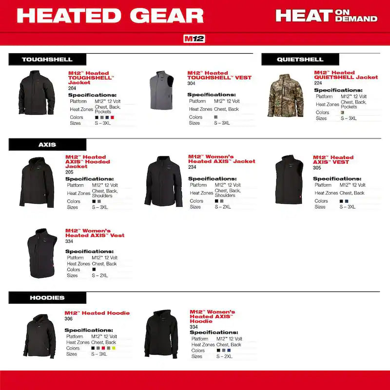 Men's Heated Jacket Hoodie N619
