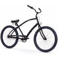 Matte Black 26-Inch 3-Speed Beach Cruiser Bicycle O295288