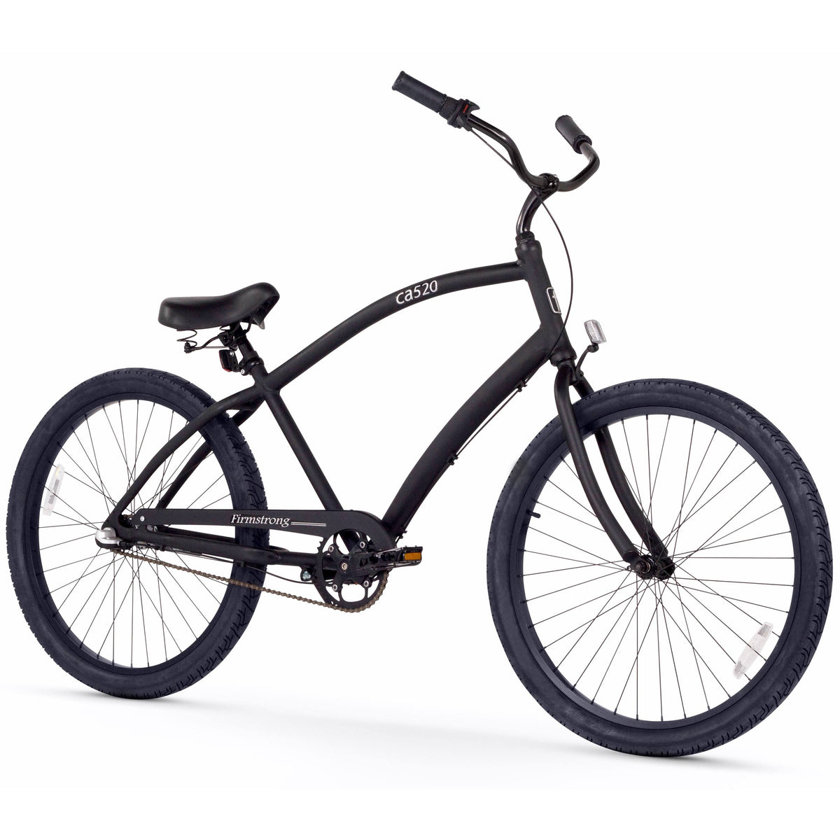 Matte Black 26-Inch 3-Speed Beach Cruiser Bicycle O295288