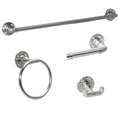 Satin Nickel 4-Piece Bathroom Accessory Kit S41264