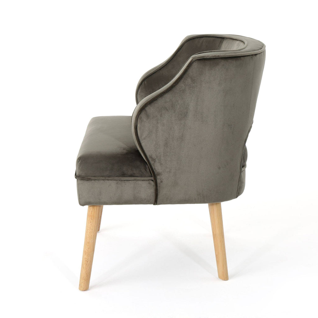 Gray and Beige Contemporary Accent Chair X61052