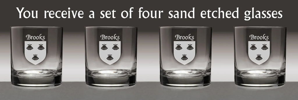 Irish Coat of Arms Tumbler Glasses Set of 4 P149