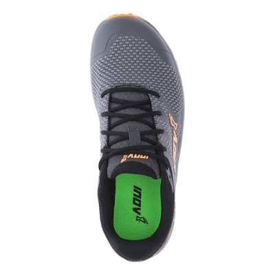 Grey Black Yellow Knit Trail Running Shoes J4443