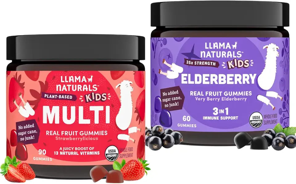 Kids Multivitamin Gummies + Elderberry Gummies Bundle F298998