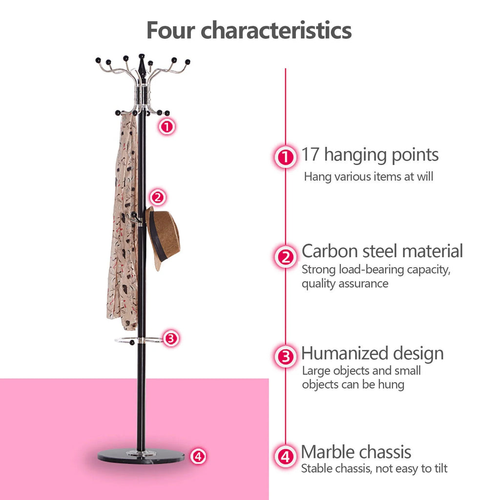 Metal Coat Rack with Umbrella Holder Z725363