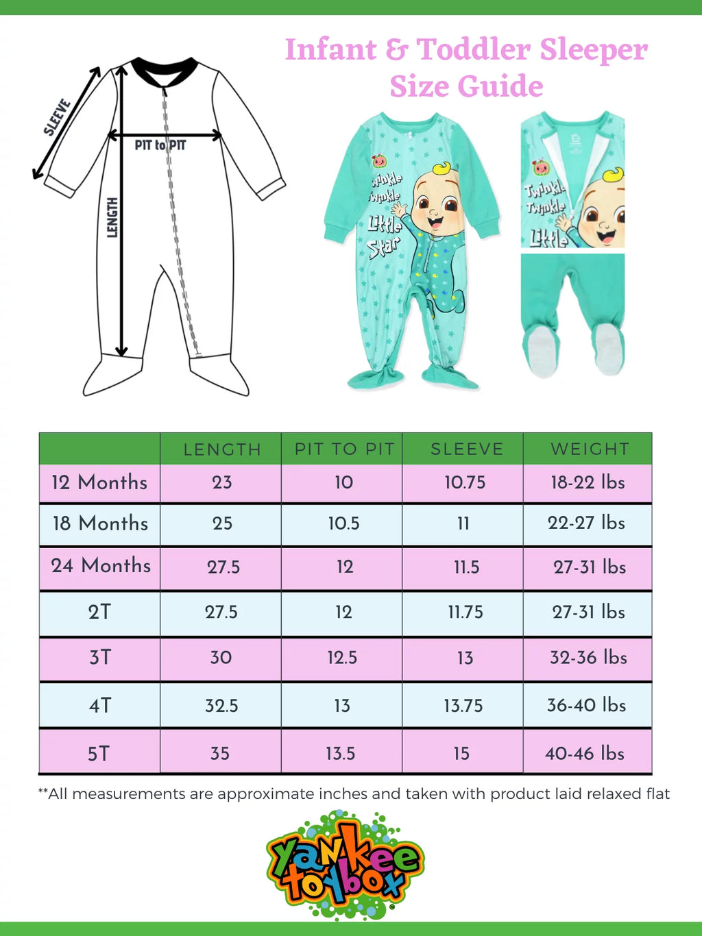 Toddler Footed Blanket Sleeper Pajamas Y18201