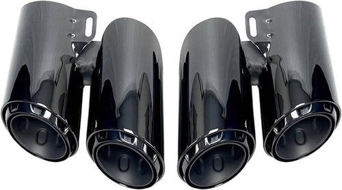 2 pcs Stainless Steel Muffler Tail Tip Exhaust Pipe T1386