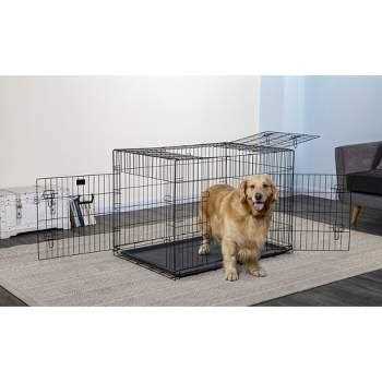 2-Door Metal Dog Crate with Divider F53397