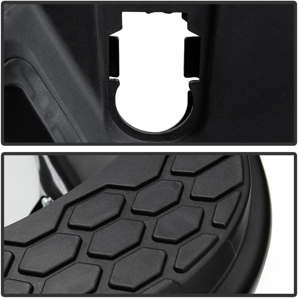 Black Steel Rear Step Bumper W383