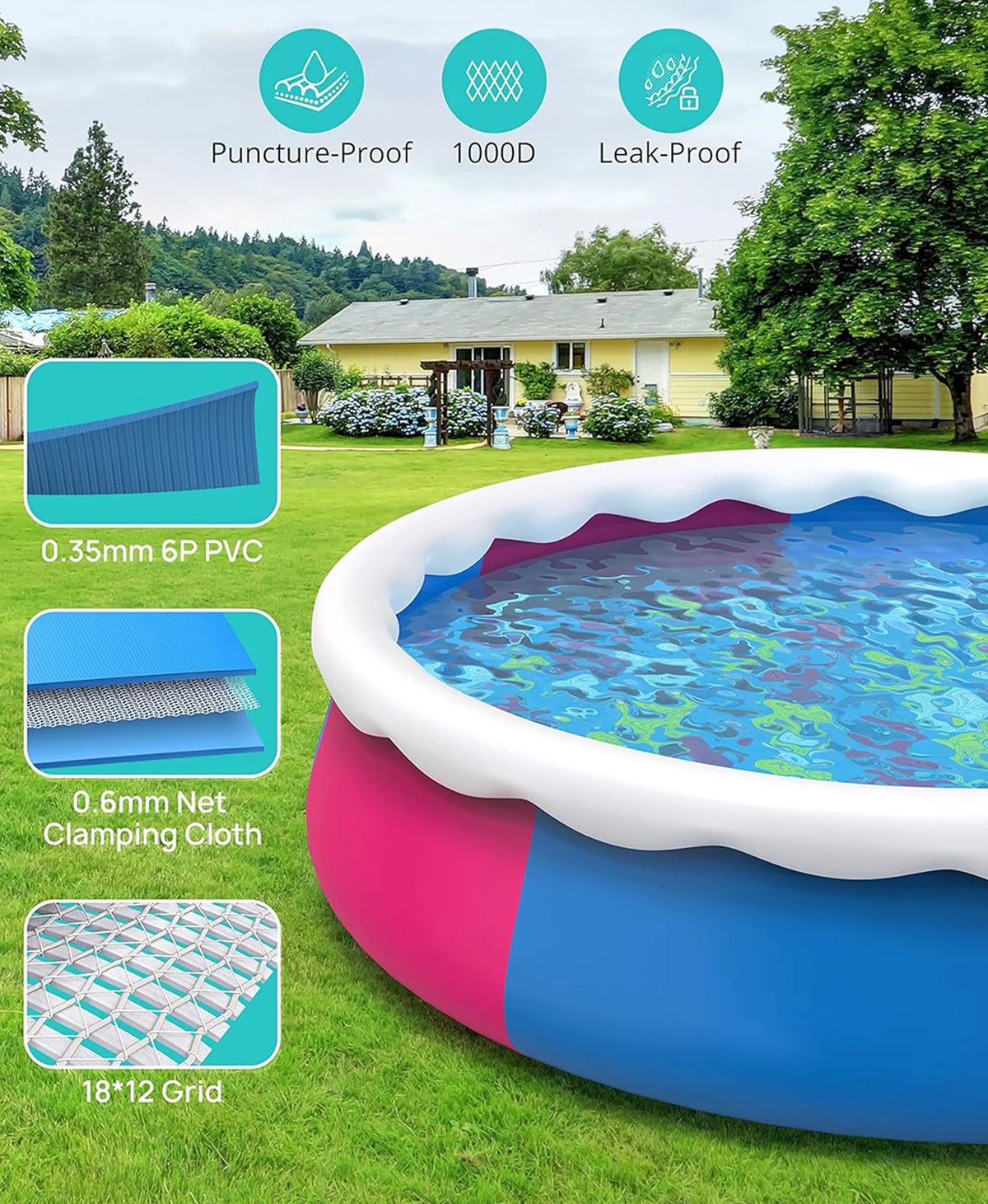 Inflatable Swimming Pool 15' x 36 E738