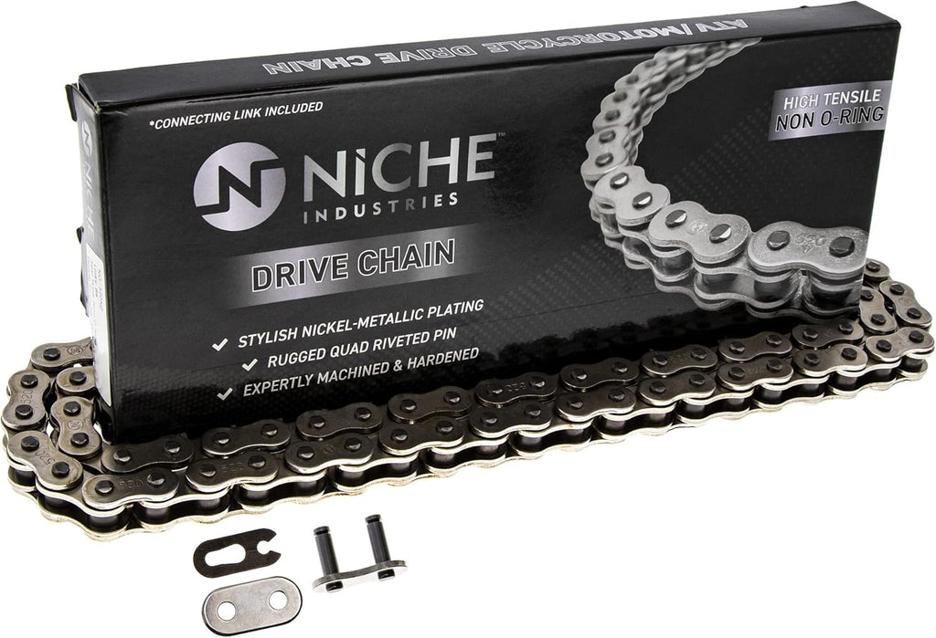 Drive Sprocket Chain Combo Front 13 Rear 40 Tooth 520NZ Standard 92 Links Pack of 2 H9873
