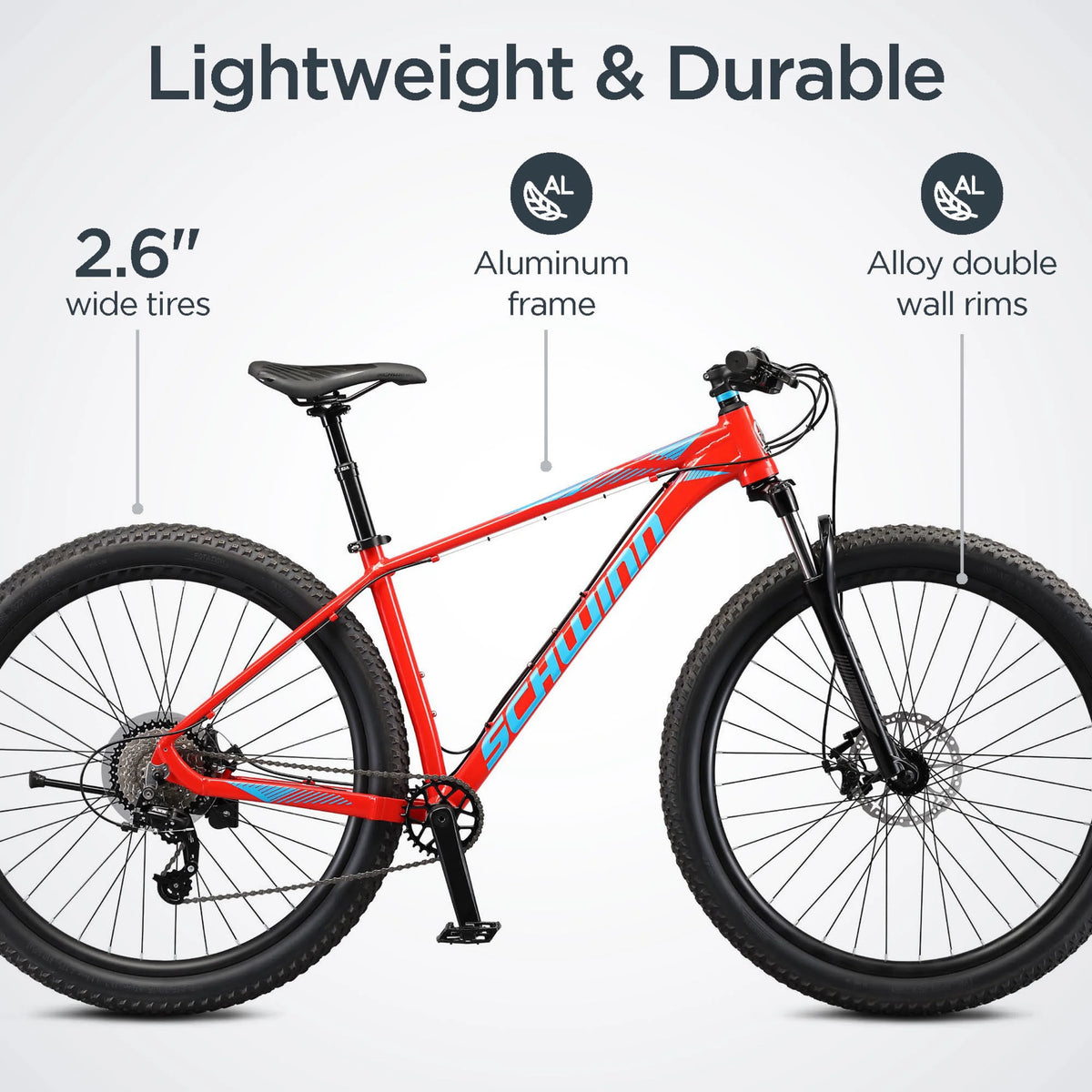Red Medium 17-Inch Mountain Bike V52217