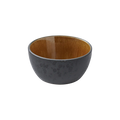 Stoneware Bowl 10cm Black Amber A5256