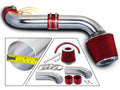 Racing Short Ram Air Intake Kit with Filter Combo Red Z53590