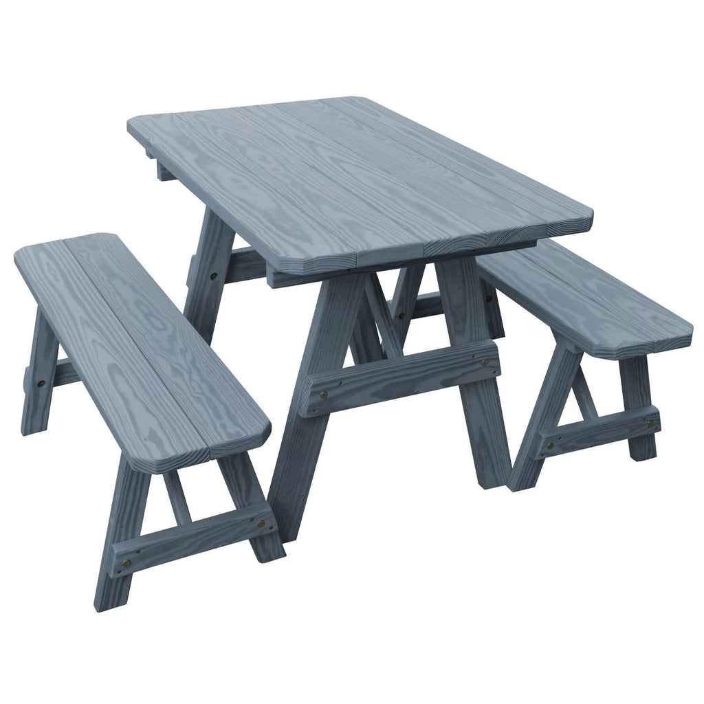 Pressure Treated Pine Picnic Table with 2 Benches I129538