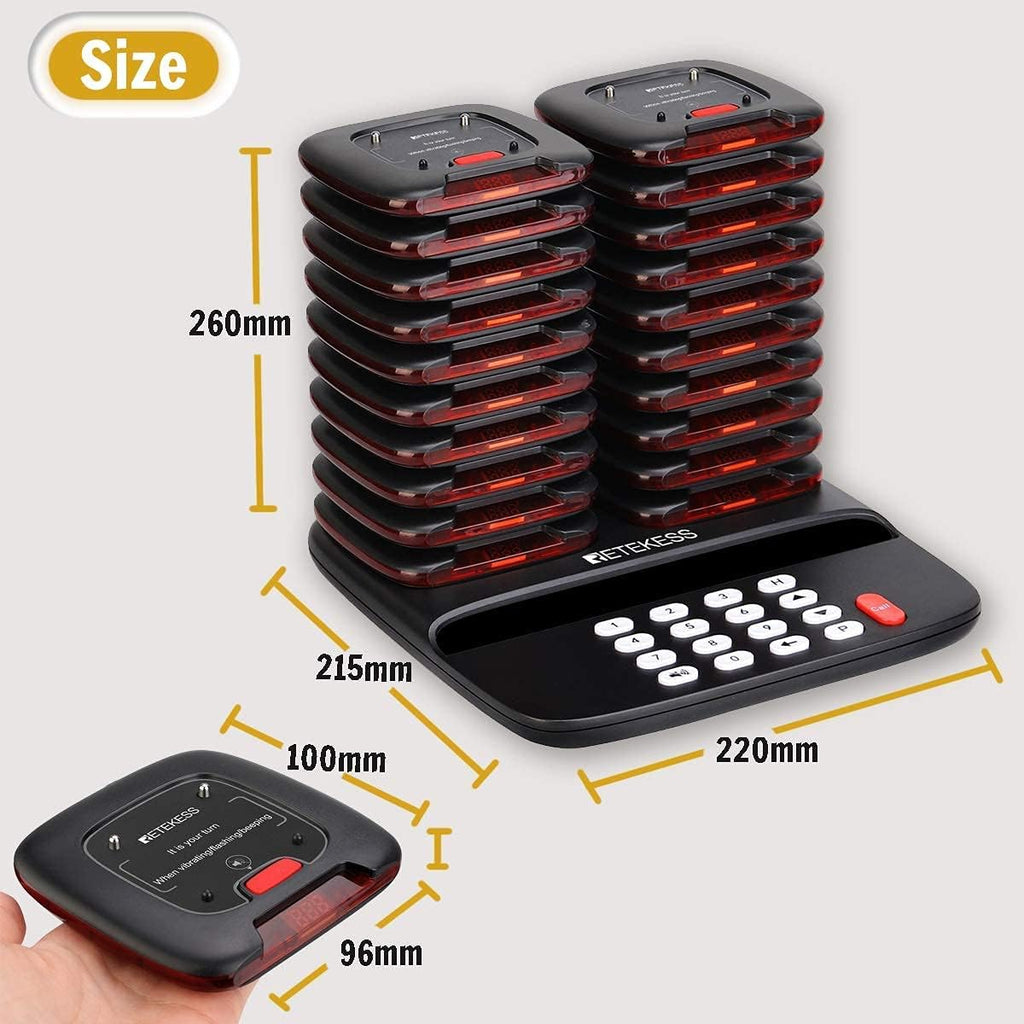 20 Pagers Restaurant Pager System C237
