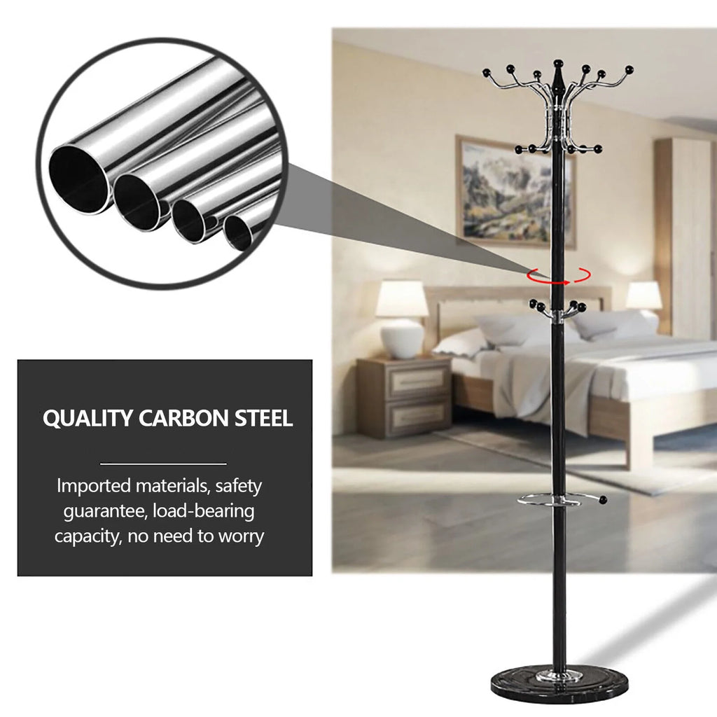 Metal Coat Rack with Umbrella Holder Z725363