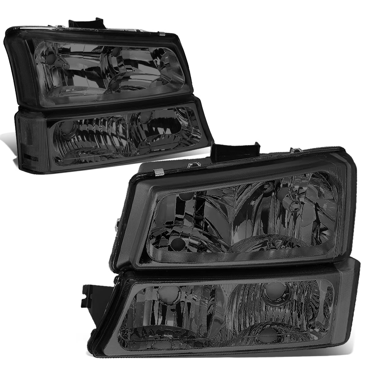 Smoked Housing Clear Corner Headlight and Bumper Lamp N58543