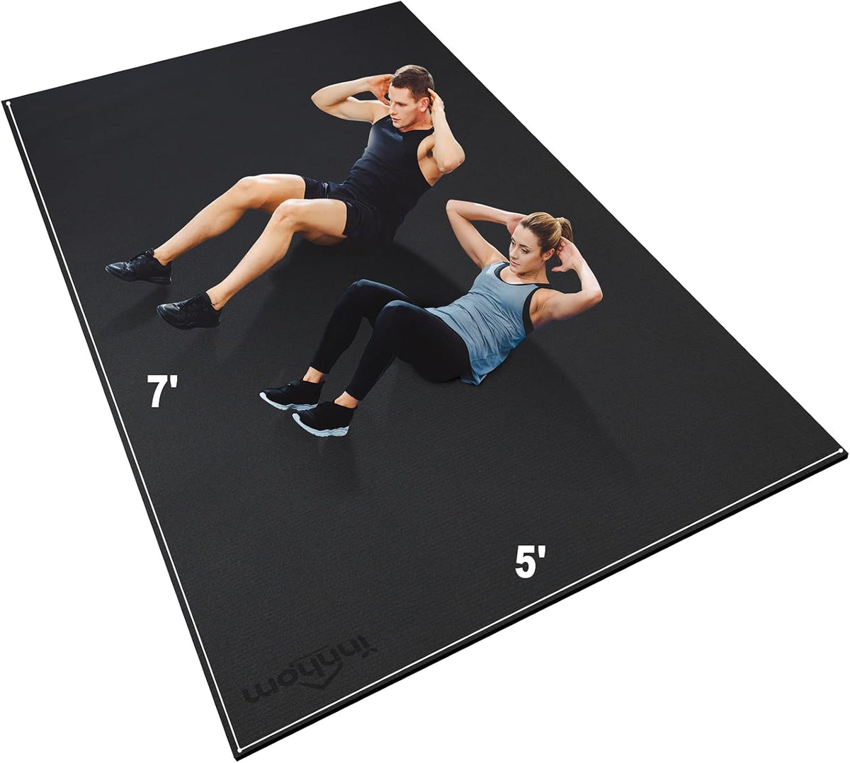 Large Exercise Mat 7'x5'x7mm / 6'x4'x7mm Thick Floor Mat F7546