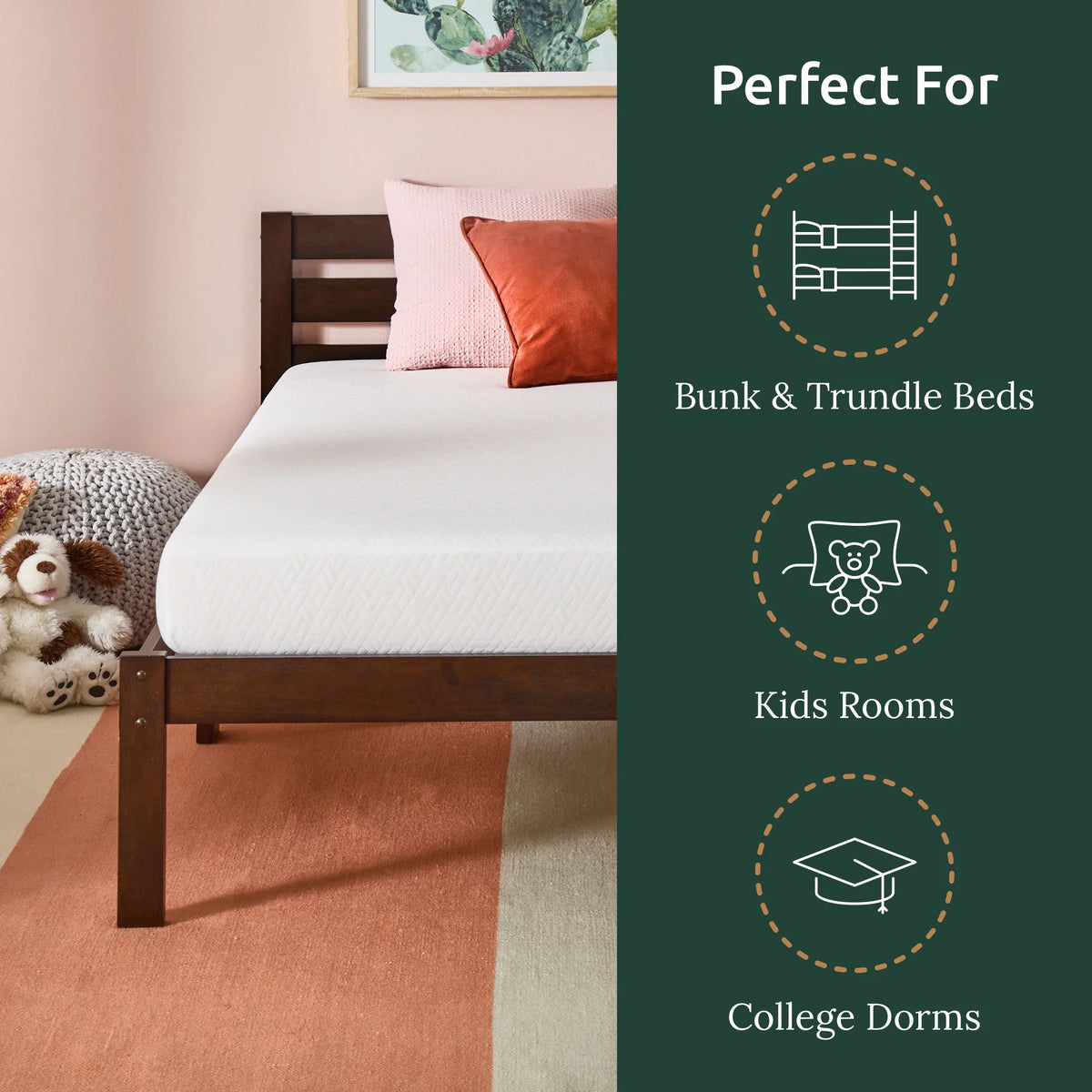 5 Gel Memory Foam Mattress, Twin B359