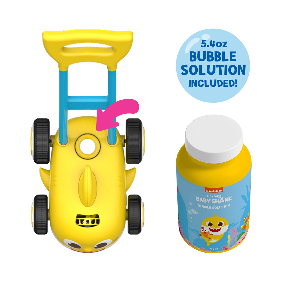 Kids Push Bubble Blower Lawn Mower V2899