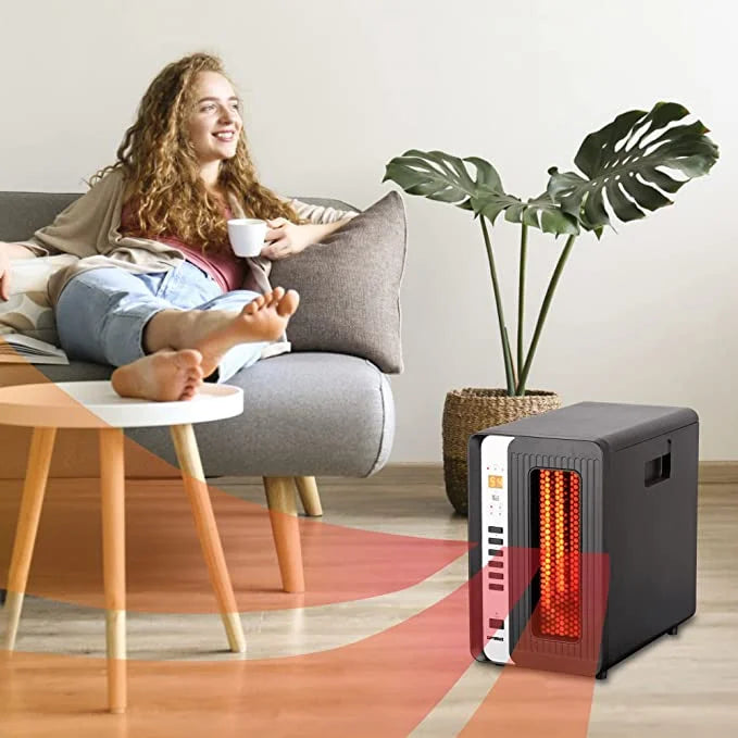 Electric Infrared Quartz Space Heater with Remote O215