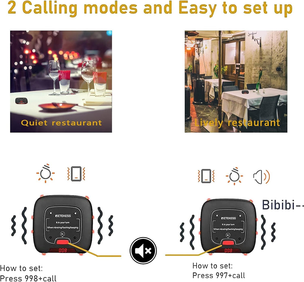 20 Pagers Restaurant Pager System C237