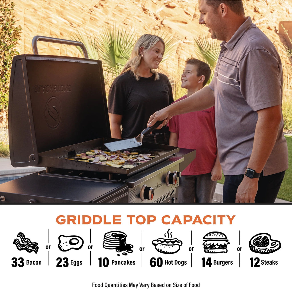 2-Burner 28 Griddle with Air Fryer Combo T908